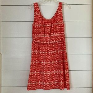 Loft, Cotton Jersey, Ikat Tank Dress, Size Small